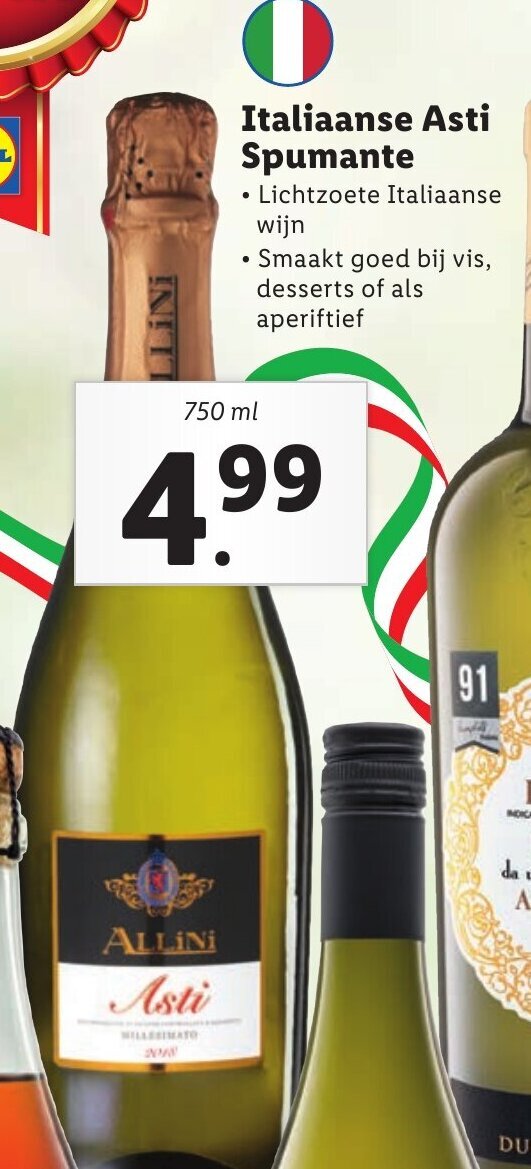 Italiaanse asti spumante 750ml aanbieding bij Lidl