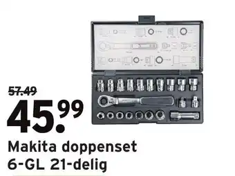 GAMMA Makita Doppenset 6-GL 21-delig aanbieding