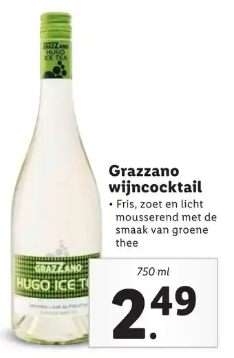 Lidl Grazzano wijncocktail 750ml aanbieding