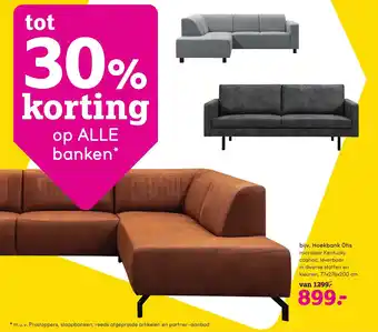 Leen Bakker Hoekbank Otis aanbieding