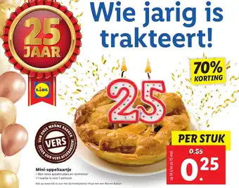 Lidl Mini-appeltaartje aanbieding