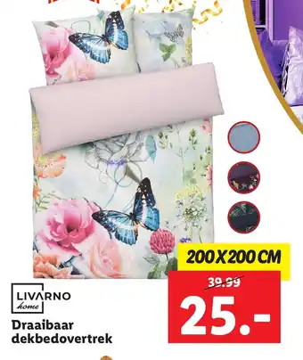 Lidl Livarno draaibaar dekbedovertrek 200x200cm aanbieding