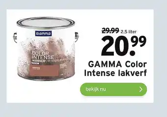 GAMMA Gamma Color intense lakverf 2,5 L aanbieding