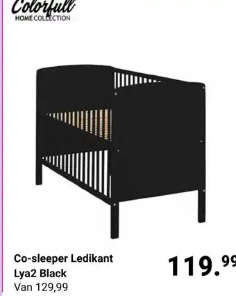 Van Asten BabySuperstore Co-sleeper Ledikant Lya2 Black aanbieding