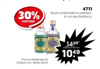 Trekpleister 4711 eau de cologne voor dames 60 ml aanbieding