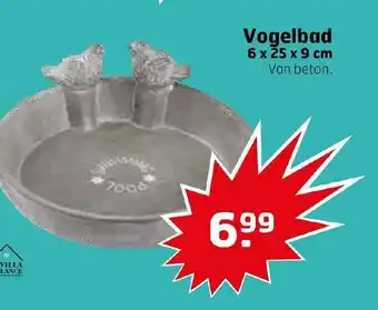 Trekpleister Vogelbad 6x25x9 cm aanbieding