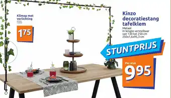 Action Kinzo decoratiestang tafelkelm aanbieding