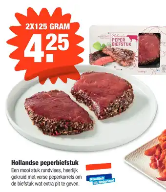 ALDI Hollandse peperbiefstuk 2x125 gram aanbieding