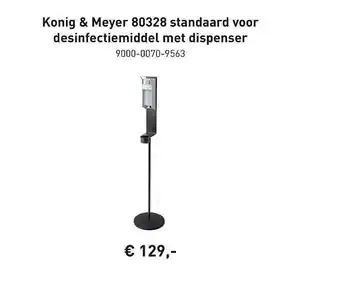 Bax-Music Konig & meyer 80328 standaard voor desinfectiemiddel met dispenser aanbieding