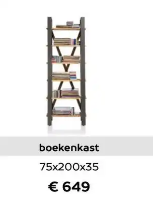 Henders & Hazel Boekenkast 75x200x35 aanbieding