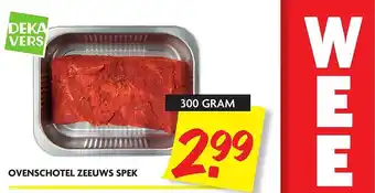 Dekamarkt Ovenschotel zeeuws spek 300 gram aanbieding