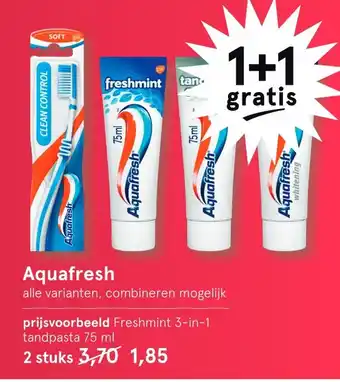 Etos Aquafresh 75 ml aanbieding