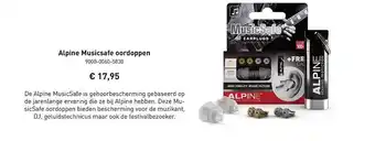 Bax-Music Alpine musicsafe oordoppen aanbieding