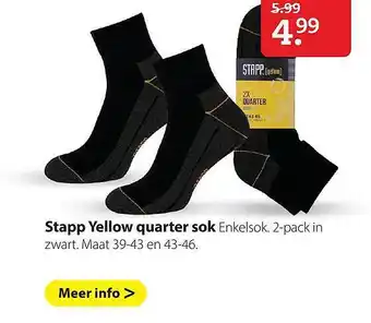 Pets Place Stapp yellow quarter sok aanbieding