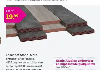 Leen Bakker Laminaat stone-slate aanbieding