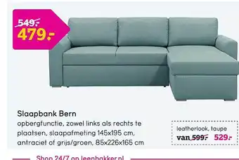 Leen Bakker Slaapbank bern aanbieding