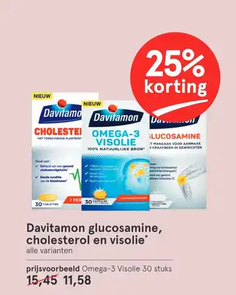 Etos Davitamon glucosamine, cholesterol en visolie* aanbieding