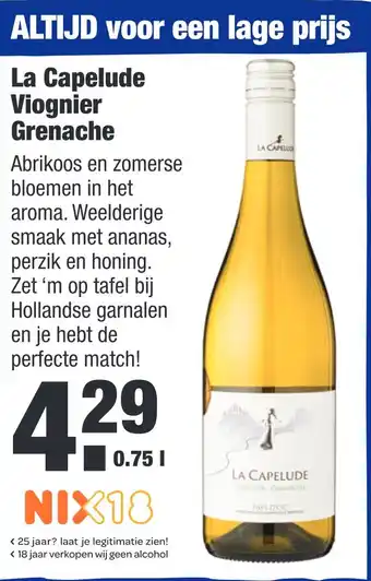 ALDI La capelude viognier grenache 0,75 liter aanbieding