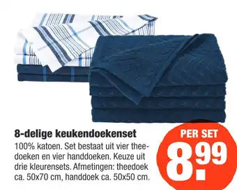 ALDI 8-delige keukendoekenset aanbieding