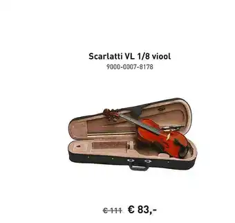 Bax-Music Scarlatti vl 1-8 viool aanbieding