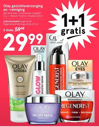 Etos Olay gezichtsverzorging en -reiniging aanbieding