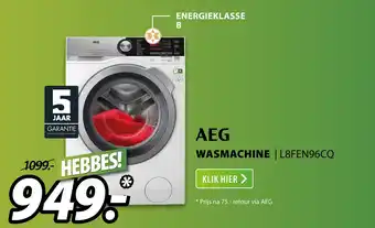 Expert Aeg wasmachine | l8fen96cq aanbieding