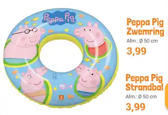 Lobbes Peppa pig zwemring 50cm aanbieding