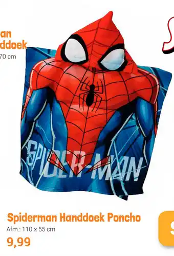 Lobbes Spiderman Handdoek Poncho 110*55 cm aanbieding