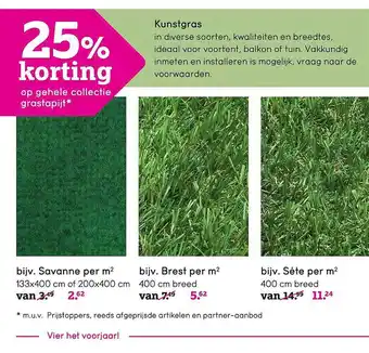 Leen Bakker Kunstgras aanbieding