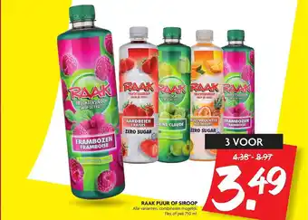 Dekamarkt Raak puur of siroop 750 ml aanbieding