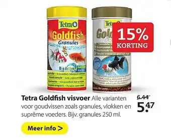 Boerenbond Tetra goldfish visvoer 250 ml aanbieding