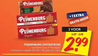 Dekamarkt Peijnenburg ontbijtkoek gesneden, luxe of koekrepen aanbieding