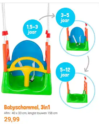 Lobbes Babyschommel 3-in-1 aanbieding