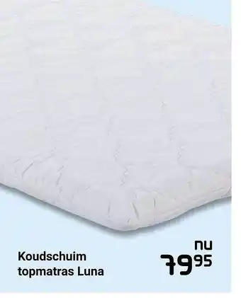 Beddenreus Koudschuim Topmatras Luna aanbieding