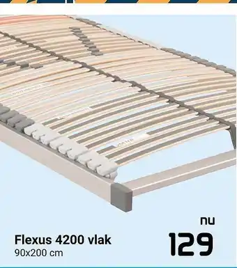 Beddenreus Flexus 4200 Vlak 90x200 Cm aanbieding