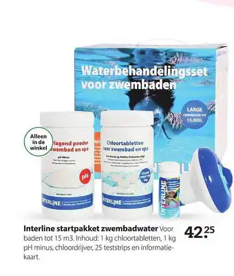 Boerenbond Interline startpakket zwembadwater aanbieding