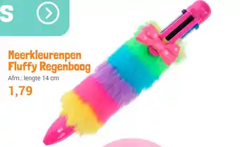 Lobbes Meerkleurenpen Fluffy regenboog aanbieding