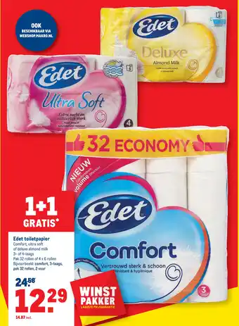 Makro Edet toiletpapier aanbieding