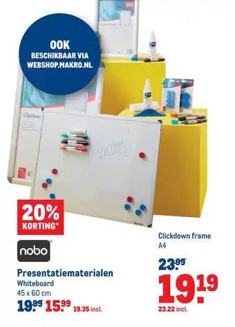 Makro Presentatiematerialen aanbieding