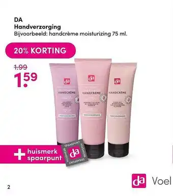 DA DA Handverzorging 20% Korting aanbieding