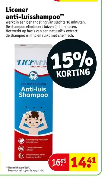 Kruidvat Licener anti-luisshampoo aanbieding