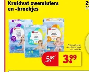 Kruidvat Zwemluiers en-broekjes aanbieding