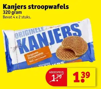 Kruidvat Kanjers stroopwafels 320 gram aanbieding