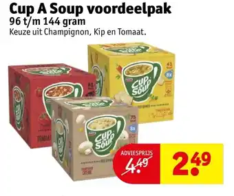 Kruidvat Cup a soup voordeelpak 144 gram aanbieding