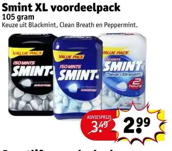 Kruidvat Smint XL voordeelpack 105 gram aanbieding