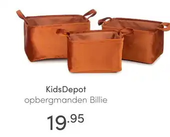 Baby & Tiener KidsDepot opbergmanden Billie aanbieding