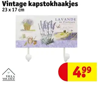 Kruidvat Villa Volance Vintage kapstokhaakjes 23 x 17 cm aanbieding