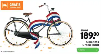 GAMMA Omafiets Grand 1888 aanbieding