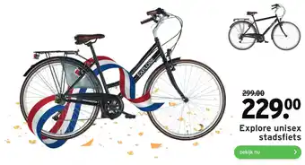 GAMMA Explore unisex stadsfiets aanbieding