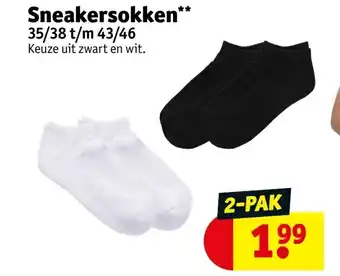 Kruidvat Sneakersokken** 2-pak aanbieding